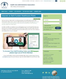 HCAA Insured vs Self-Funded Website Page